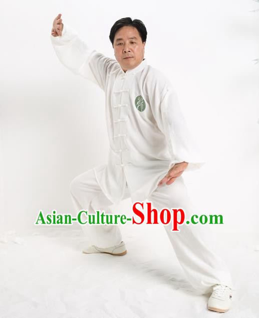 Top Grade Chinese Kung Fu Costume Tai Ji Training Uniform, China Martial Arts Gongfu Clothing for Men