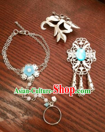 Traditional Handmade Chinese Ancient Classical Hair Accessories Bracelets Hairpins Hair Combs for Women