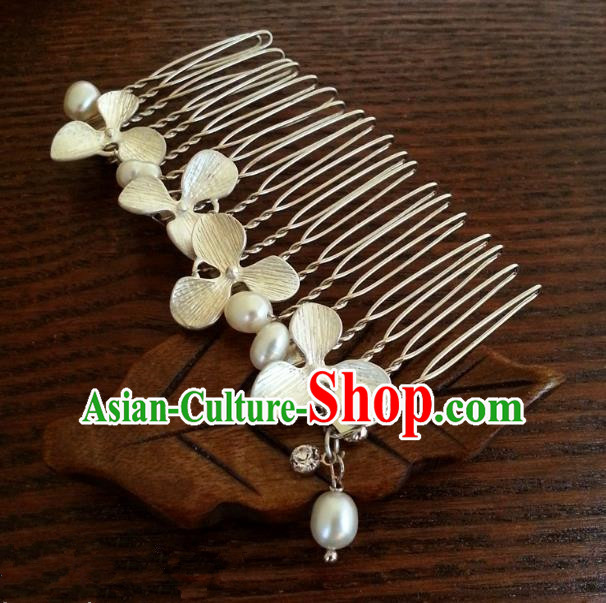 Traditional Handmade Chinese Ancient Classical Hair Accessories Hairpins Flowers Hair Comb for Women