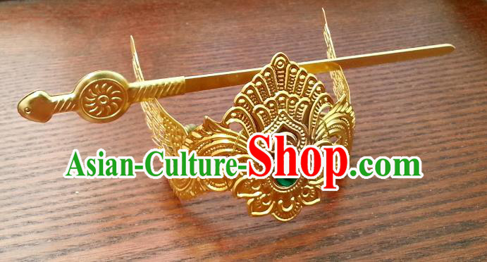Traditional Handmade Chinese Classical Hair Accessories Hairdo Crown Ancient Prince Hairpins for Men