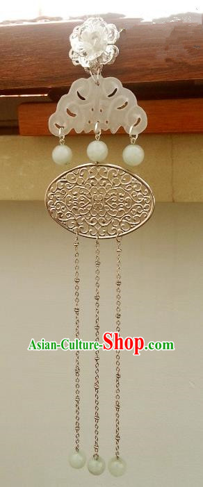 Traditional Handmade Chinese Classical Hair Accessories Ancient Princess Jade Hairpins for Women