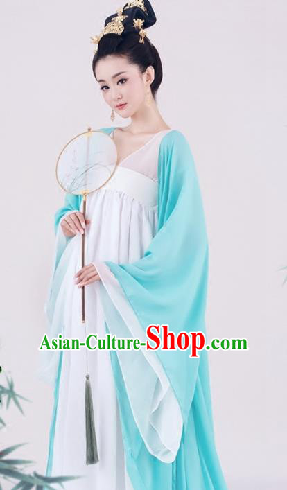 Traditional Chinese Tang Dynasty Consort Yang Costume, China Ancient Palace Lady Clothing and Headpiece Complete Set