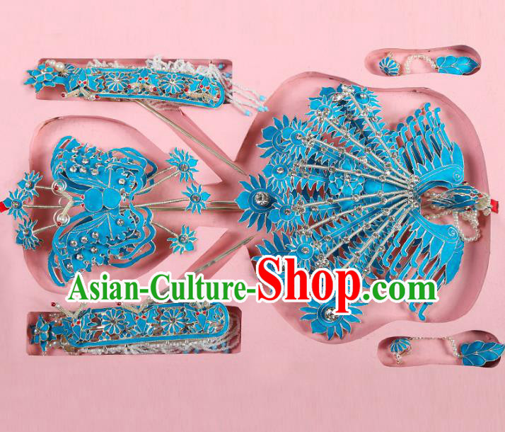 Chinese Beijing Opera Actress Hair Accessories Phoenix Hairpins, China Peking Opera Diva Headpiece