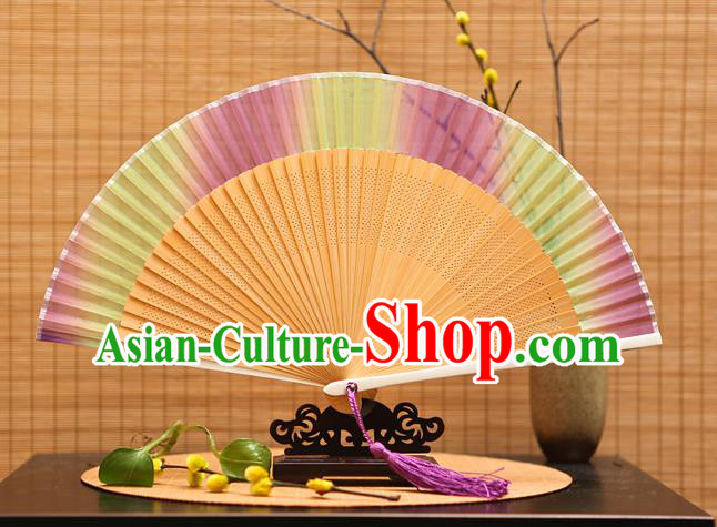 Traditional Chinese Crafts Silk Folding Fan Sensu Fans for Women