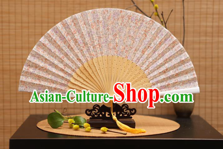 Traditional Chinese Crafts Printing Folding Fan, China Beijing Opera Silk Fans for Women