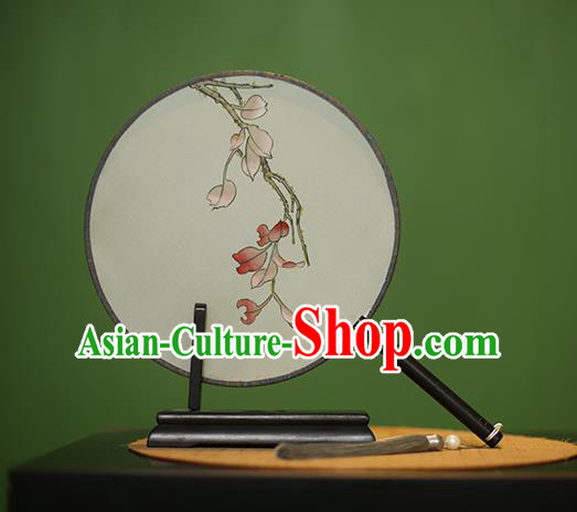 Traditional Chinese Crafts Round Silk Fan, China Palace Fans Princess Printing Circular Fans for Women