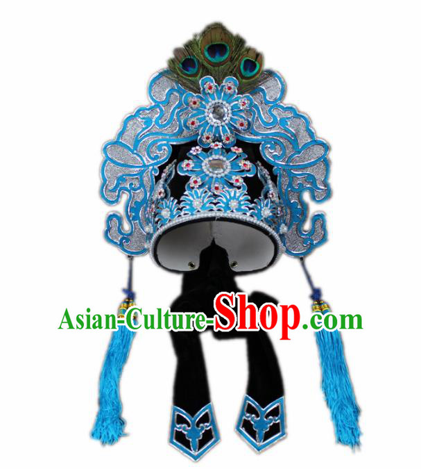 Traditional China Beijing Opera Niche Hat, Chinese Peking Opera Scholar Headwear