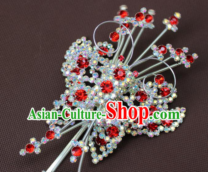 Traditional China Beijing Opera Actress Hair Accessories Hairpins, Chinese Peking Opera Diva Butterfly Hair Stick Headwear