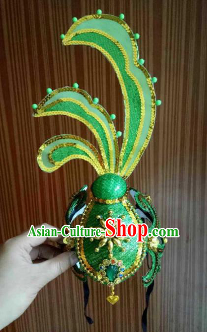 Chinese Traditional Dai Nationality Hair Accessories Folk Dance Headwear for Women