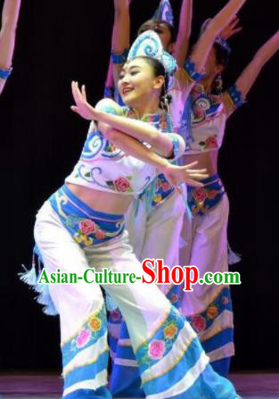 Chinese Traditional Folk Dance Costume Classical Dance Clothing for Women