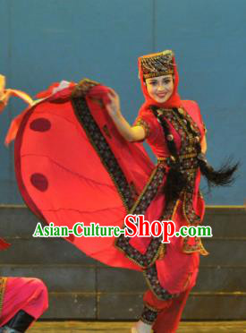 Chinese Traditional Kazak Nationality Costume Kazakh Folk Dance Ethnic Clothing for Women