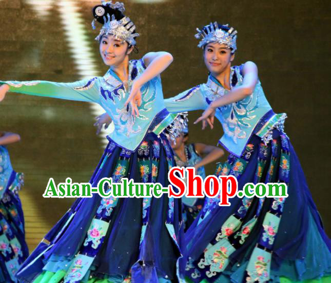 Traditional Chinese Fan Dance Folk Dance Costume Classical Yangko Dance Classical Dance Dress