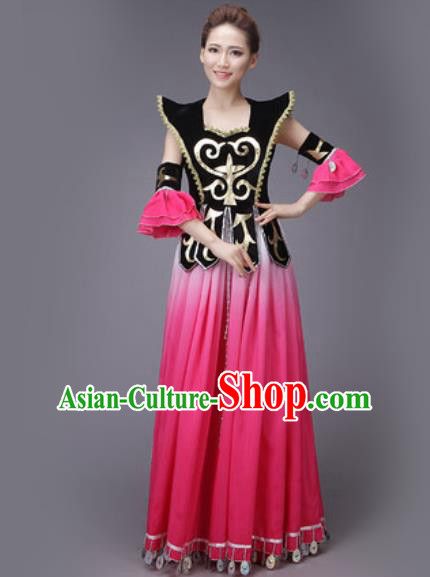 Traditional Chinese Fan Dance Folk Dance Costume Classical Yangko Dance Classical Dance Dress