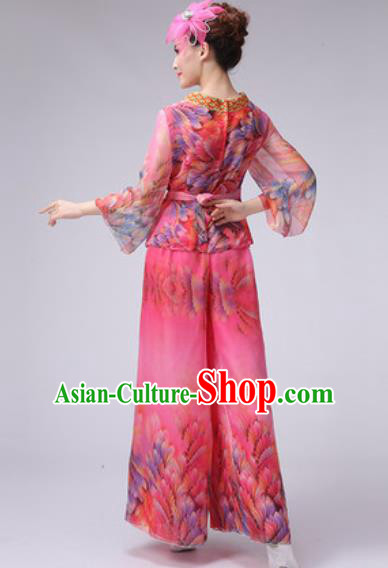 Traditional Chinese Fan Dance Folk Dance Costume Classical Yangko Dance Classical Dance Dress