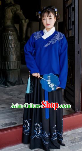 Chinese Traditional Ming Dynasty Palace Lady Costumes Ancient Maidenform Hanfu Dress for Women