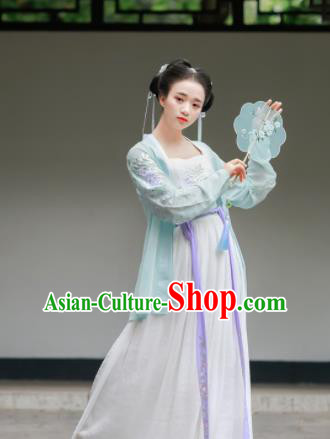 Chinese Traditional Song Dynasty Costumes Ancient Maidenform Hanfu Dress for Women