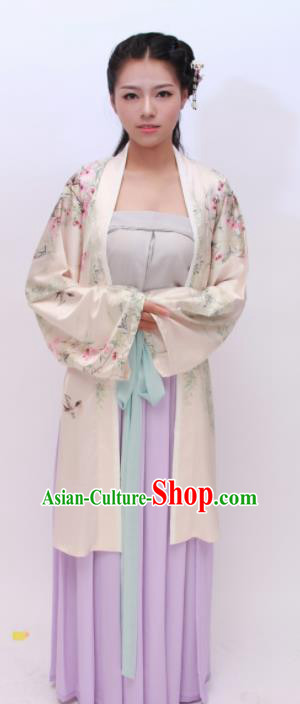 Chinese Traditional Ancient Costumes Song Dynasty Palace Princess Hanfu Dress for Women