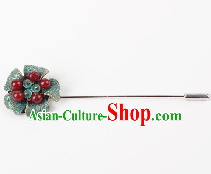 Chinese Ancient Hanfu Jewelry Accessories Breastpin Traditional Cheongsam Brooch for Women