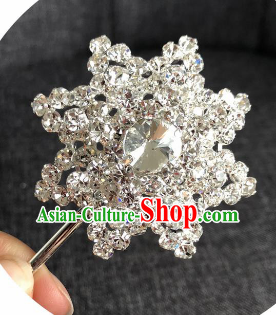 Chinese Ancient Princess Hairpins Traditional Peking Opera Diva Crystal Hair Accessories for Women