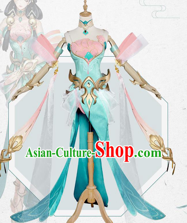 Chinese Traditional Cosplay Peri Costumes Ancient Swordswoman Hanfu Clothing for Women