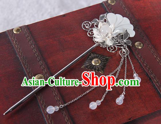 Chinese Traditional Cosplay Hair Accessories Ancient Swordsman Shell Hairpins for Women