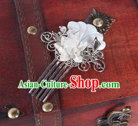 Chinese Traditional Cosplay Hair Accessories Ancient Swordsman Shell Hair Comb for Women