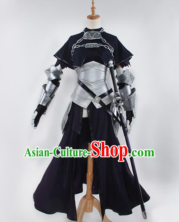 Chinese Traditional Cosplay Swordsman Costumes Ancient Knight Clothing for Women