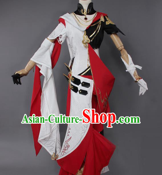 Chinese Traditional Cosplay Kung Fu Instructor Costumes Ancient Swordswoman Clothing for Women