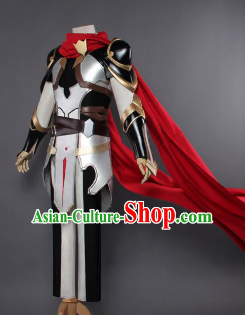 Chinese Traditional Cosplay Swordsman Body Armour Ancient Knight Costumes for Men