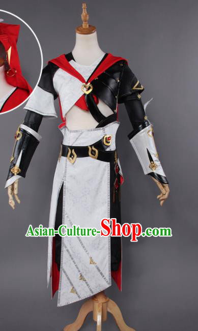 Chinese Traditional Cosplay Swordsman Costumes Ancient Knight Clothing for Men