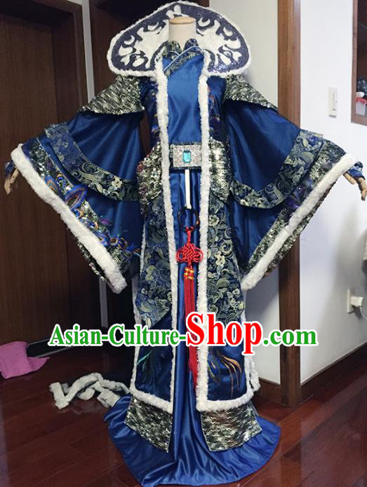 Top Grade Chinese Ancient Cosplay Swordsman Royal Highness Costumes for Men