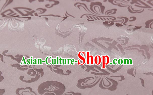 Asian Chinese Traditional Pink Silk Fabric Ancient Hanfu Jacquard Brocade Fabric Drapery Material