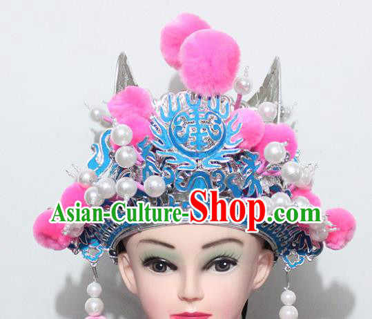 Chinese Traditional Peking Opera Niche Hats Ancient Eunuch Helmet for Men