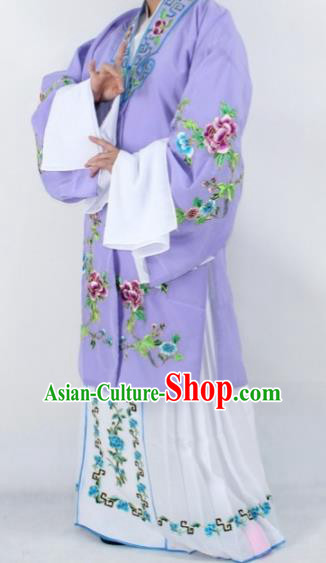 Chinese Traditional Peking Opera Actress Costumes Ancient Nobility Lady Purple Cloak for Women