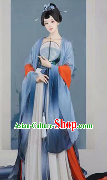 Traditional Chinese Tang Dynasty Costumes Ancient Imperial Consort Hanfu Dress for Women