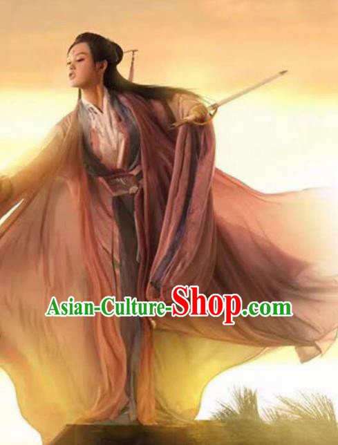 Traditional Chinese Ancient Jin Dynasty Swordswoman Princess Costumes for Women