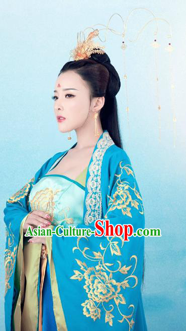 Chinese Ancient Palace Lady Hanfu Han Dynasty Imperial Concubine Queen Embroidered Historical Costumes