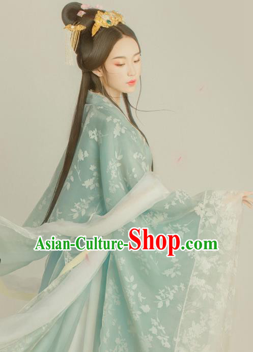 Traditional Chinese Ancient Tang Dynasty Princess Costumes Hanfu Dress for Women