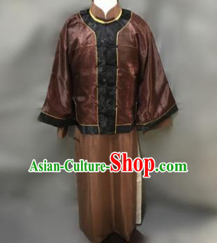 Chinese Ancient Qing Dynasty Nobility Childe Costumes Mandarin Jacket for Men