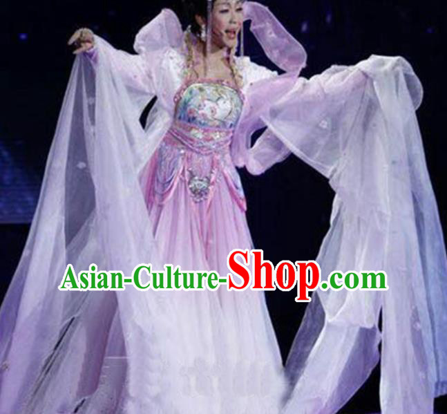 Chinese Tang Dynasty Imperial Consort Yang Embroidered Costumes Ancient Peri Hanfu Dress for Women