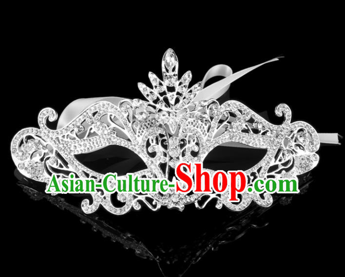 Handmade Halloween Accessories Fancy Ball Cosplay Props Crystal Masks for Women