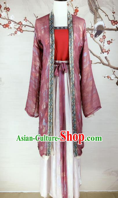 Chinese Song Dynasty Costumes Ancient Nobility Lady Hanfu Dress for Women