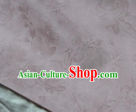 Asian Chinese Traditional Lilac Suede Fabric Chinese Costume Fabric Material