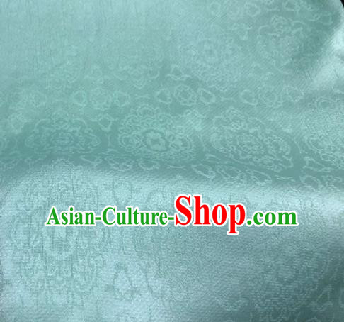 Asian Chinese Traditional Green Brocade Fabric Chinese Costume Silk Fabric Material