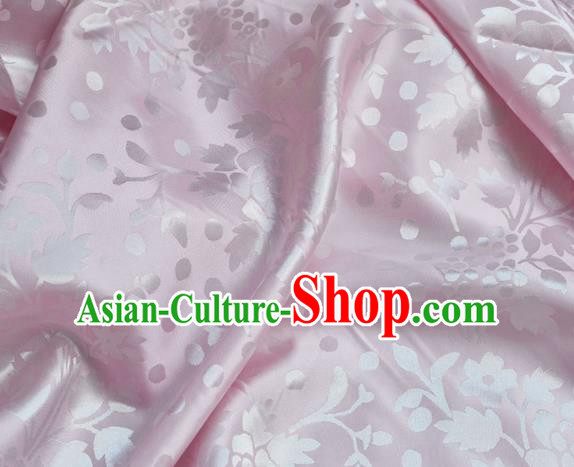 Asian Chinese Fabric Traditional Pattern Design Pink Brocade Fabric Chinese Costume Silk Fabric Material