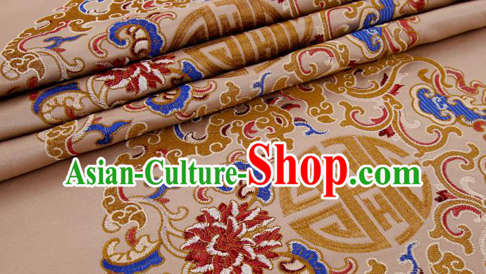 Asian Chinese Brocade Fabric Traditional Pattern Design Satin Pillow Silk Fabric Material