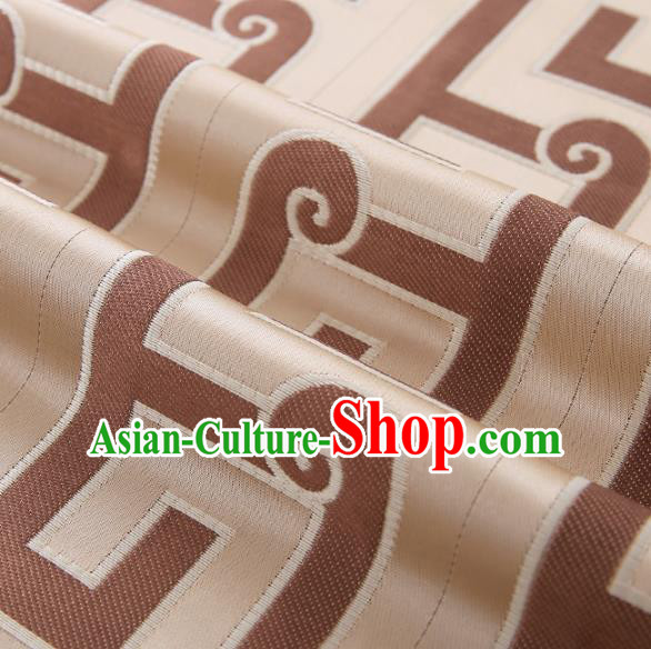 Asian Chinese Brocade Fabric Traditional Pattern Design Satin Cushion Silk Fabric Material