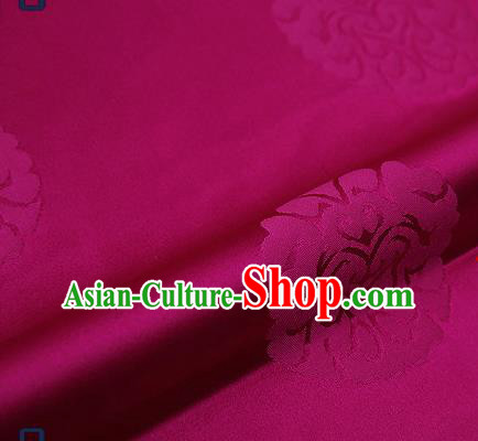 Traditional Chinese Brocade Drapery Classical Pattern Design Purple Satin Qipao Silk Fabric Material