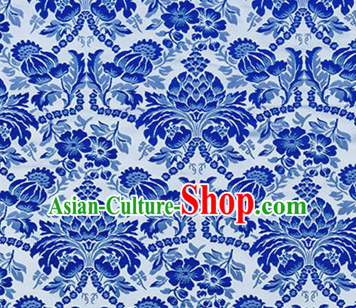 Chinese Traditional Cheongsam Nanjing Brocade Material Silk Fabric Classical Pattern Design Satin Drapery