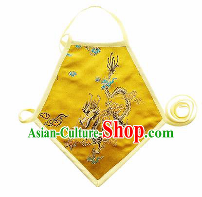 Chinese Classical Brocade Bellyband Traditional Baby Embroidered Dragon Silk Stomachers for Kids